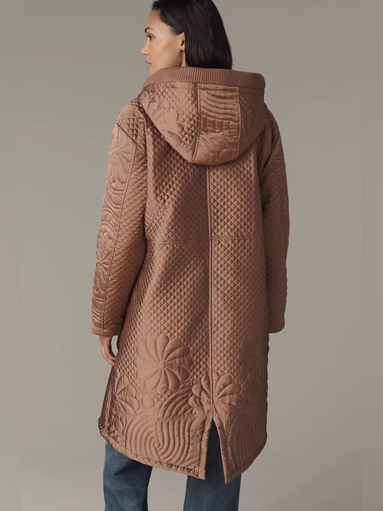 Anthropologie Jackets & Blazers - Anthropologie Embroidered Hooded Anorak Coat